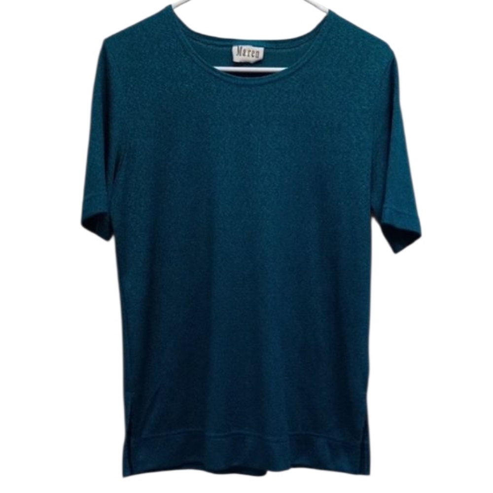 Vintage Maren Turquoise Short Sleeve Shirt